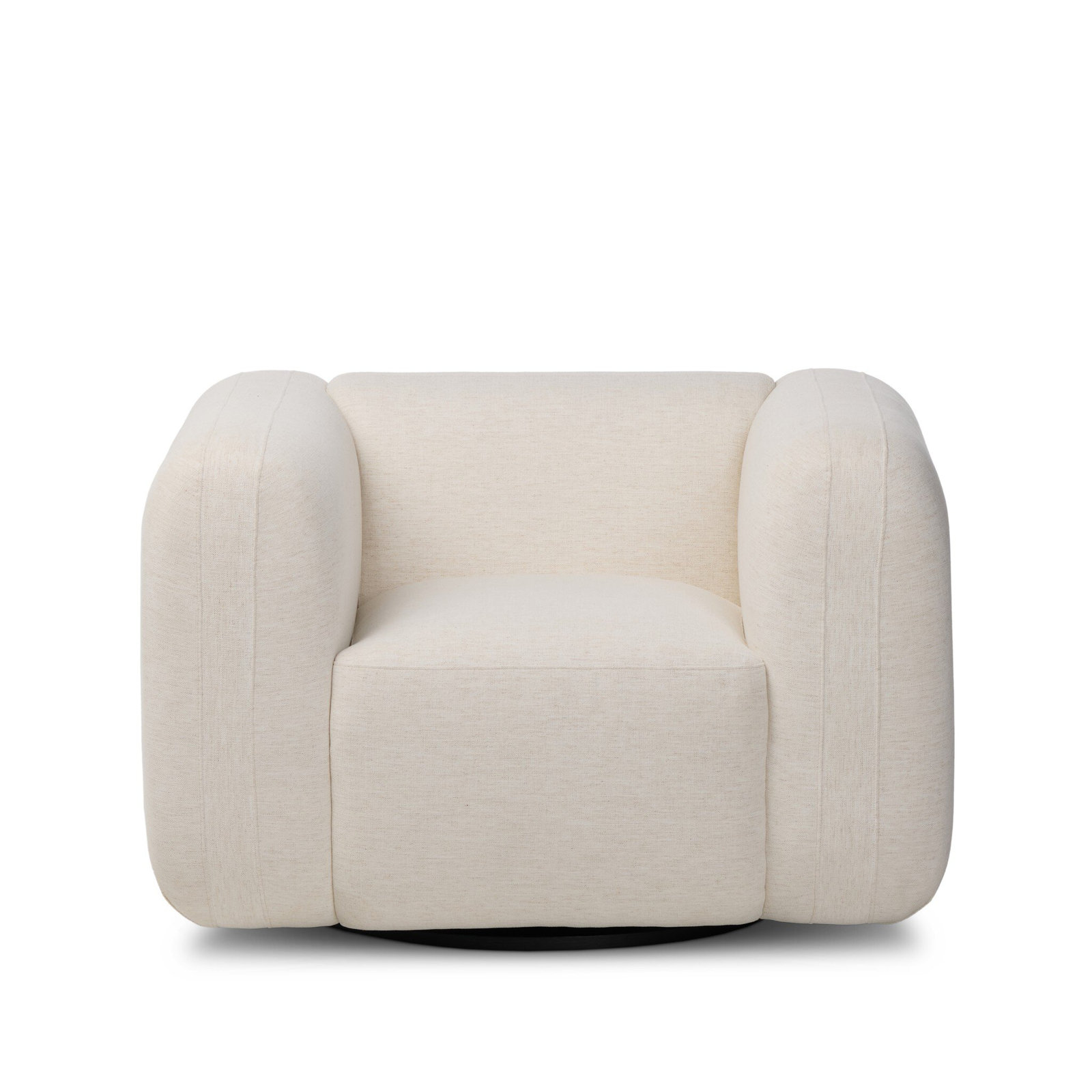 Lainey Oak Swivel Armchair, Crypton Nomad Snow