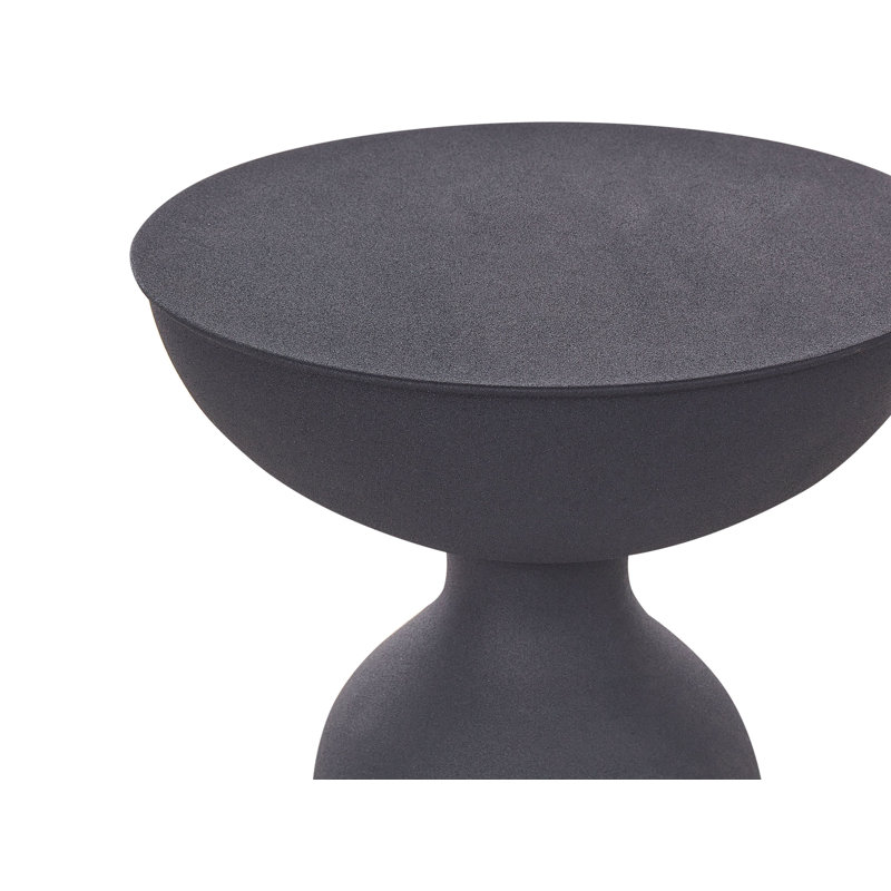Orien Pedestal End Table, Black