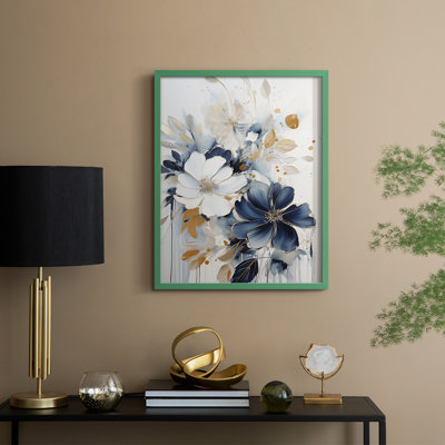 FLORAL Series CECXII - Impression encadrée de qualité supérieure - Prêt à être accroché - Aucun clou requis