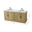 Meuble-lavabo double 72 po Ahner-533112734