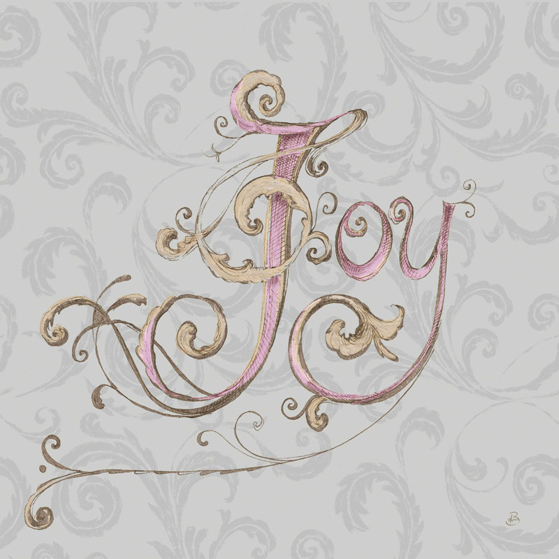 «Elegant Season Joy Grey Pink» par Daphne Brissonnet - impression sur toile tendue, H 12 po x l 12 po, Non