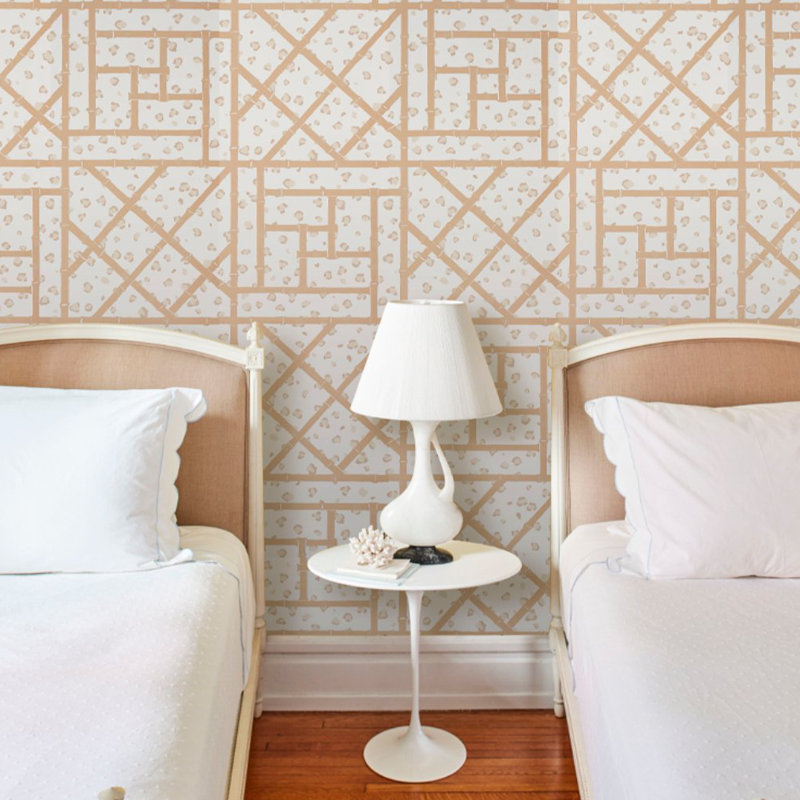 Papier peint Schumacher x Cristina Buckley, Sable