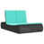 Turquoise Cushion/Black Frame