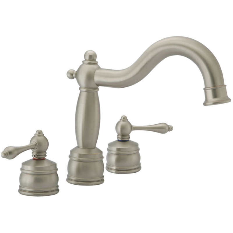 Castille 2 Handle Bathroom Roman Tub Faucet, Brushed Nickel
