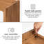 Console en bois massif 48 po Nerys