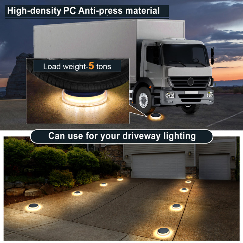 Solar LED Deck Lights  4 Pack