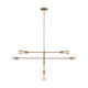 Allman 5 Light Metal Dimmable Chandelier