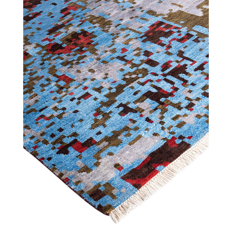 Overdyed One-of-a-Kind 8' 1" X 10' 0" Hand Knotted Area Rug