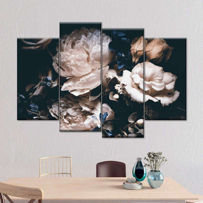 " Exquisite Peonies " 4 - Pieces