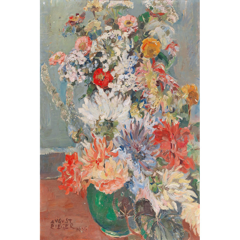 "A Bouquet of Summer Flowers", reproduction sur toile tendue, H 45 po x l 30 po