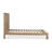 Solid Oak Slatted Platform Bed In Blonde-106910205
