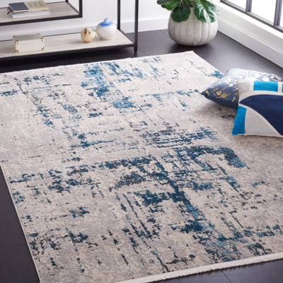 Tapis gris / bleu 723