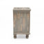 Table de chevet en bois gris antique