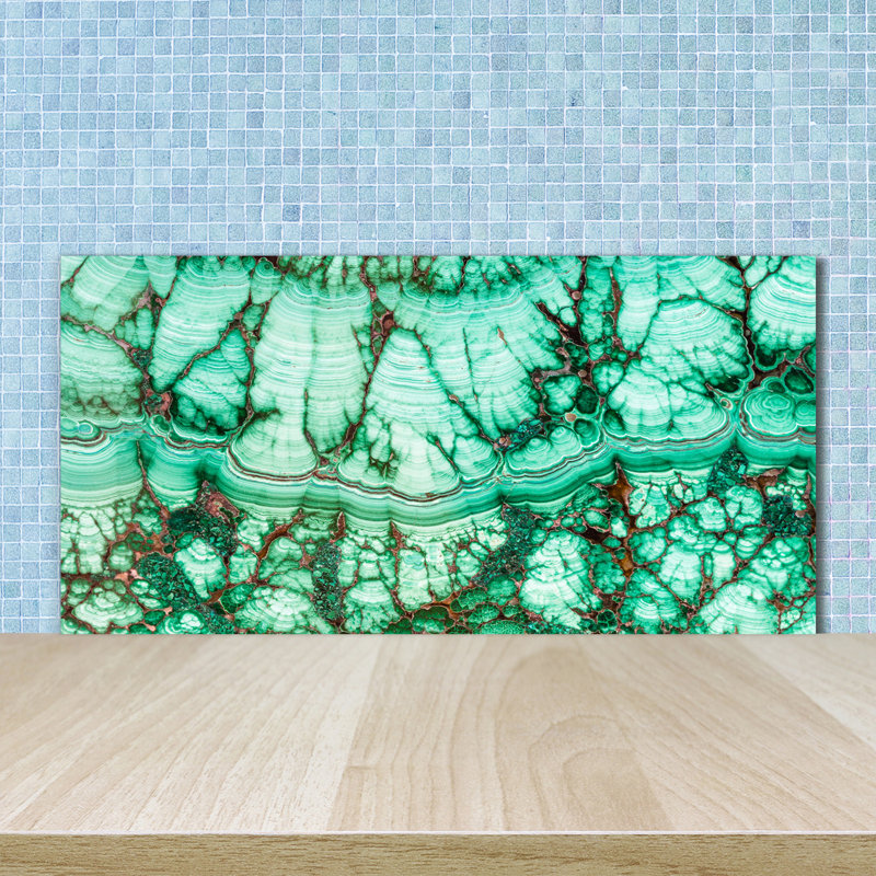 Blathnaid 50cm W x 100cm L Glass Peel and Stick Panel