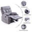 Fauteuil inclinable surdimensionné pour adultes grands et grands avec une conception ergonomique et un assemblage facile-70013445