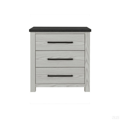 Table de chevet beige