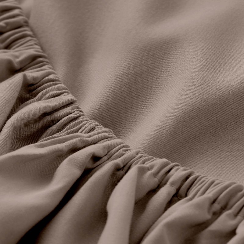 Microfiber Fitted Sheet, Queen Fitted Sheet, Taupe