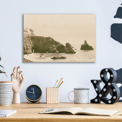«Passing Through Cove Sepia» par Nathan Larson, art mural en verre acrylique, 24 po x 16 po