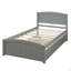 Twin Size Platform Bed With Trundle-124917835