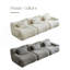 Canapé modulaire modulaire, canapé modulaire compressé, canapé de style minimaliste moderne, chambre à coucher, canapé compressé confortable - Design économe en espace - blanc-910470505-910470508-910470509