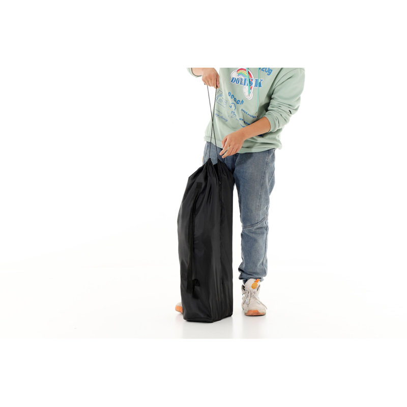 Table d'extérieur pliante 1 pièce avec sac de transport, table rectangulaire à enroulement en aluminium