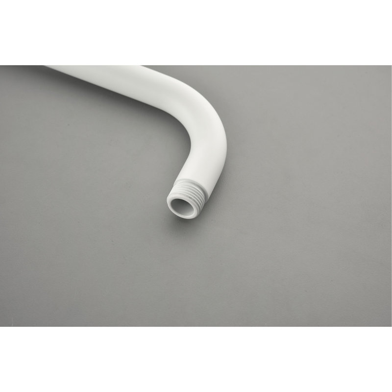 Système de douche avec éléments en laiton blanc: tête, douche à main, barre coulissante, jets de corps - Composants de fixation murale: installation montée