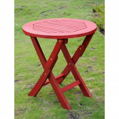 Table d'appoint pliante en bois Erkerd