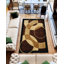 Tapis de zone brun/crème abstract Mccampbell-31653849
