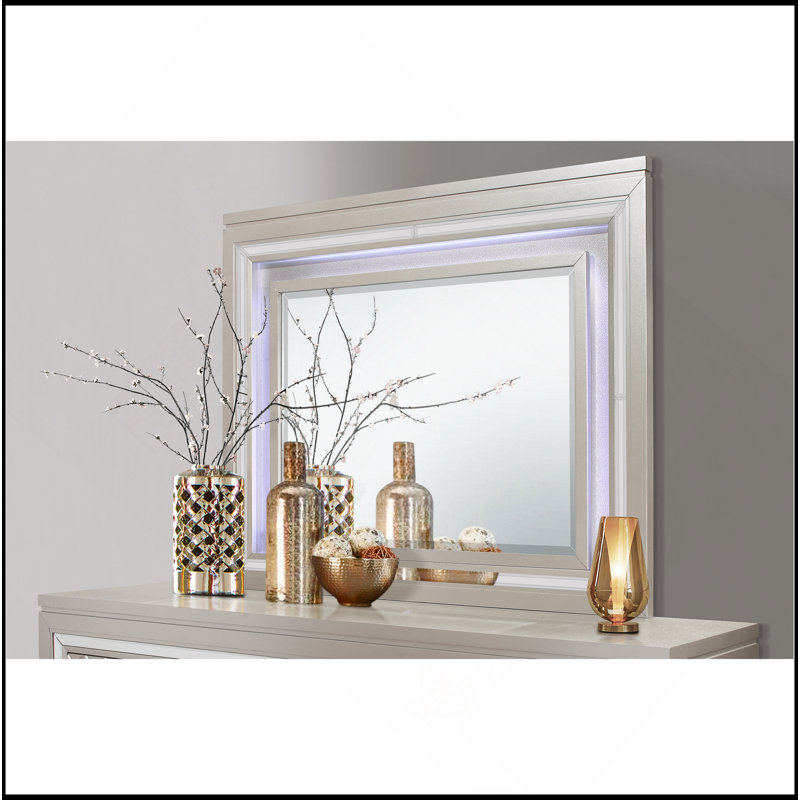 Miroir Cross Champagne avec DEL