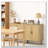 Rattan Hall Sideboard Cabinet with Solid Durable Construction