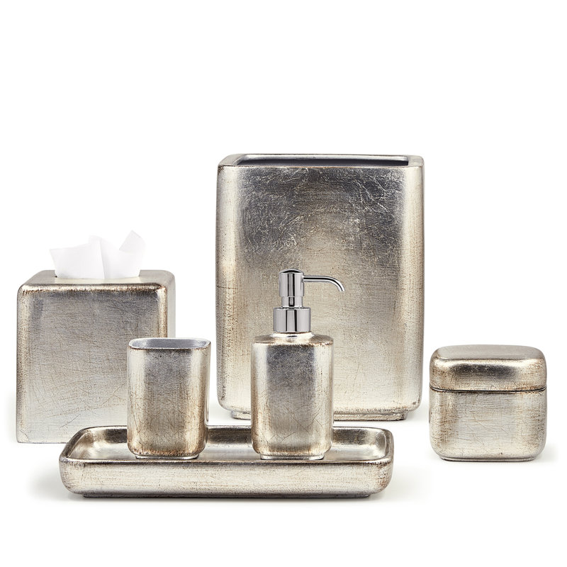 Ava Tissue Box Cover, Silver