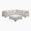Canapé modulaire en chenille 4 pièces Clute