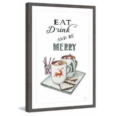 Be Merry 1 Piece Single Picture Frame Wall Art