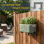 Mini pot à fleurs avec support Permasteel, vert-124310549
