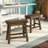 Arberesha Counter Stool with Solid Wood Frame