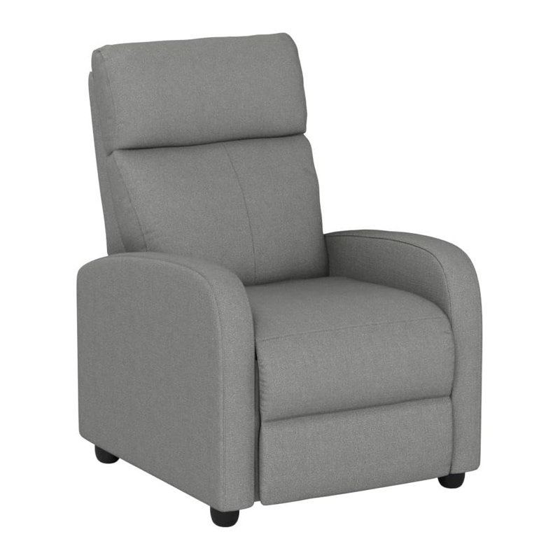 Modern Recliner Chair For Living Room With Push Back Mechanism, Lumbar Support And Massage Function - Ergonomic Wingback Design For Ultimate Comfort And Relaxation