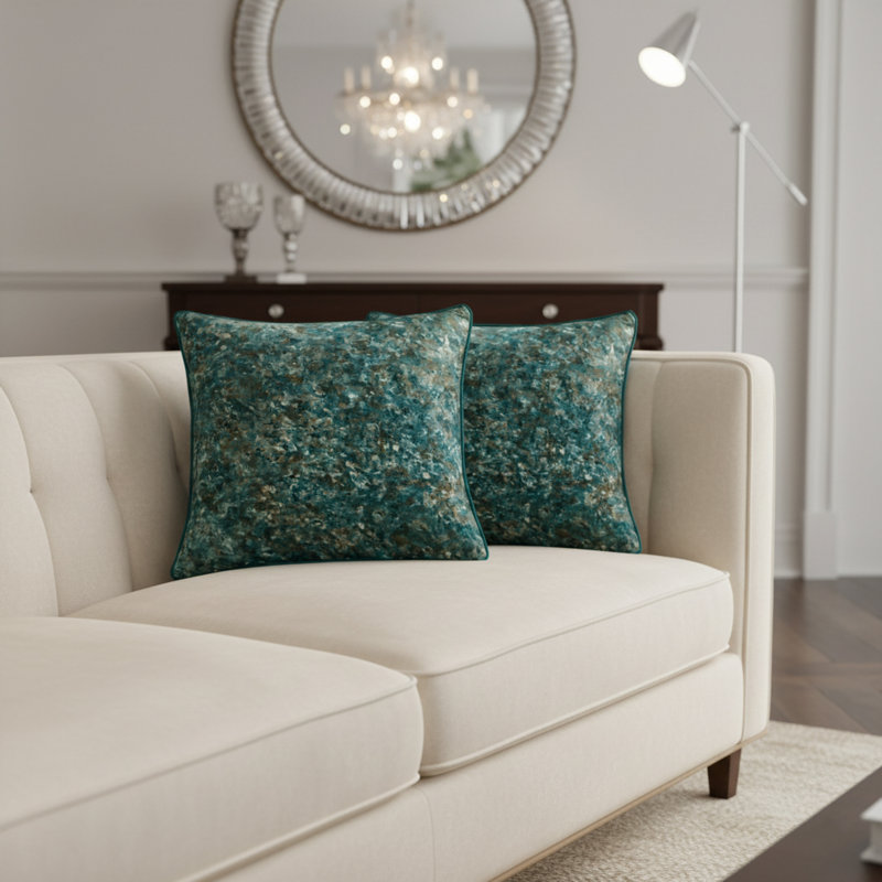 Tatum Velvet Square Pillow Cover & Insert