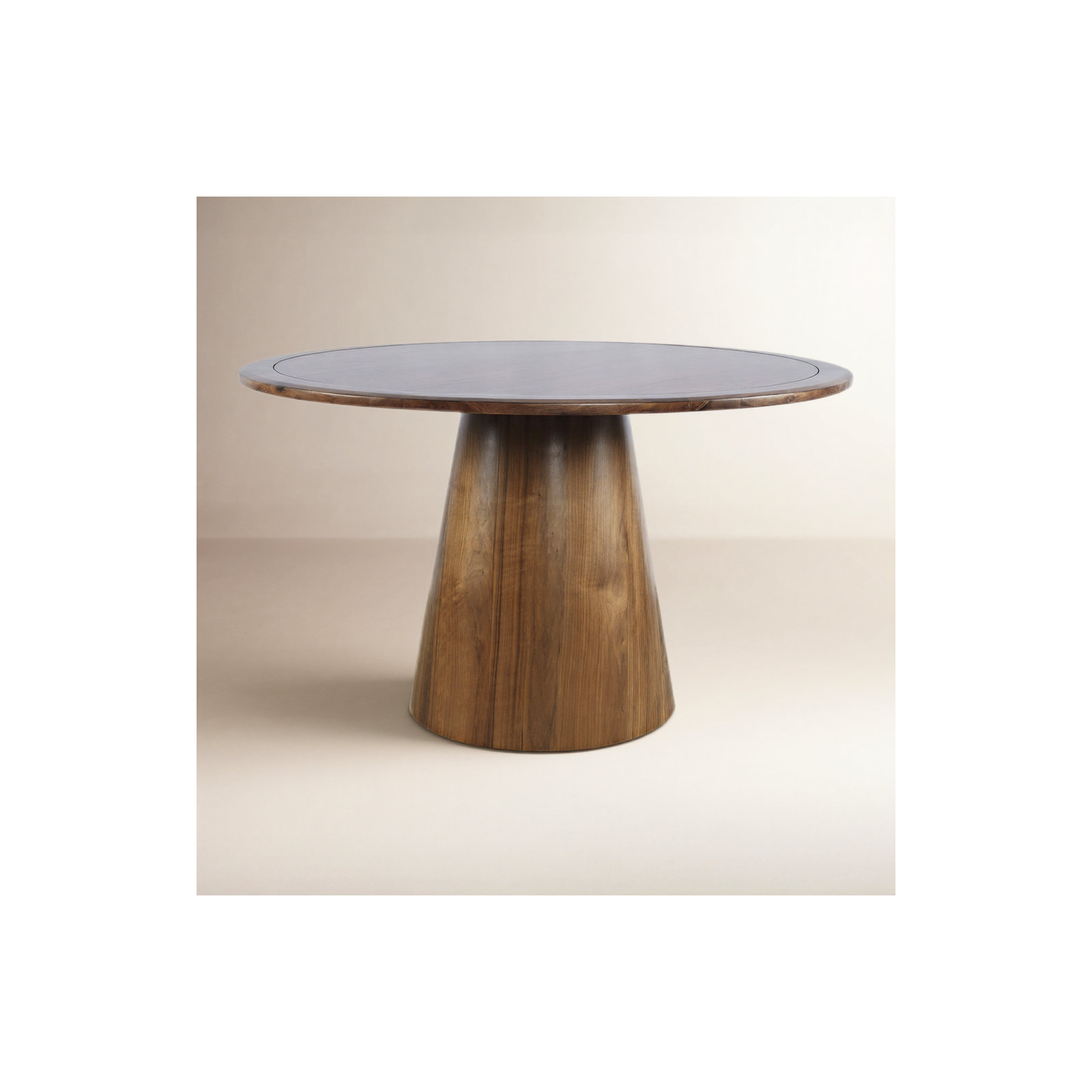 Darlington Round Dining Table, Brown, 30" H x 50" W x 50" D