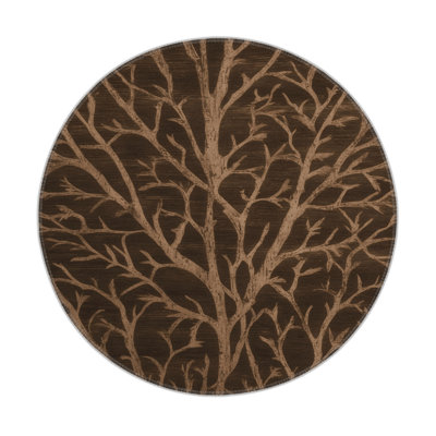 Tapis d'intérieur et d'extérieur brun Nature