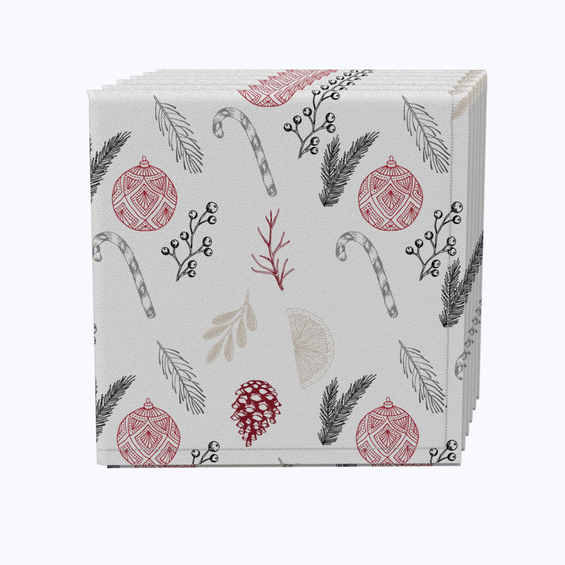 Elijyah Cotton Abstract Square Napkin