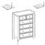 Commode 6 tiroirs Modern