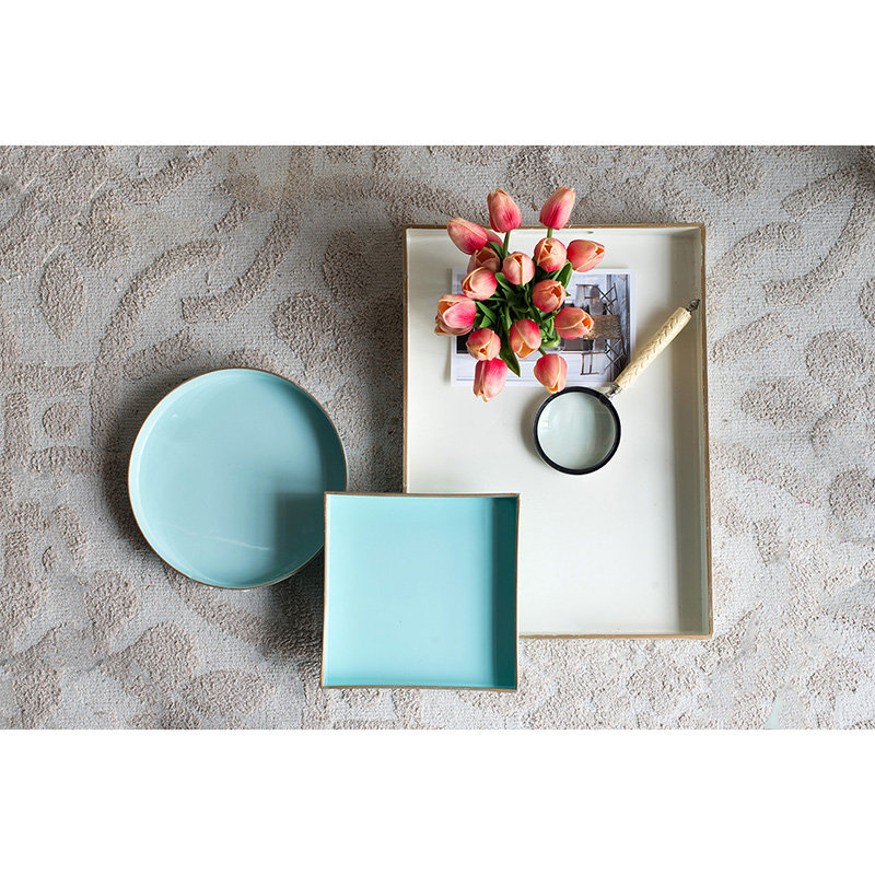 Plateau de coiffeuse Donnie, Bleu
