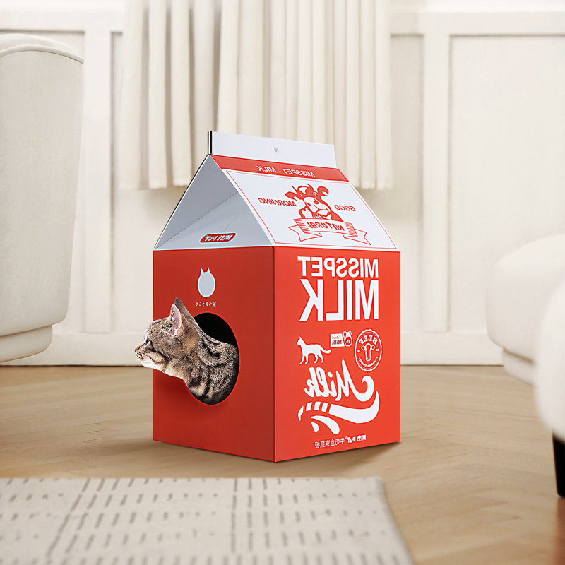 Lit carré pour chat 22 "Chasmin, Rouge