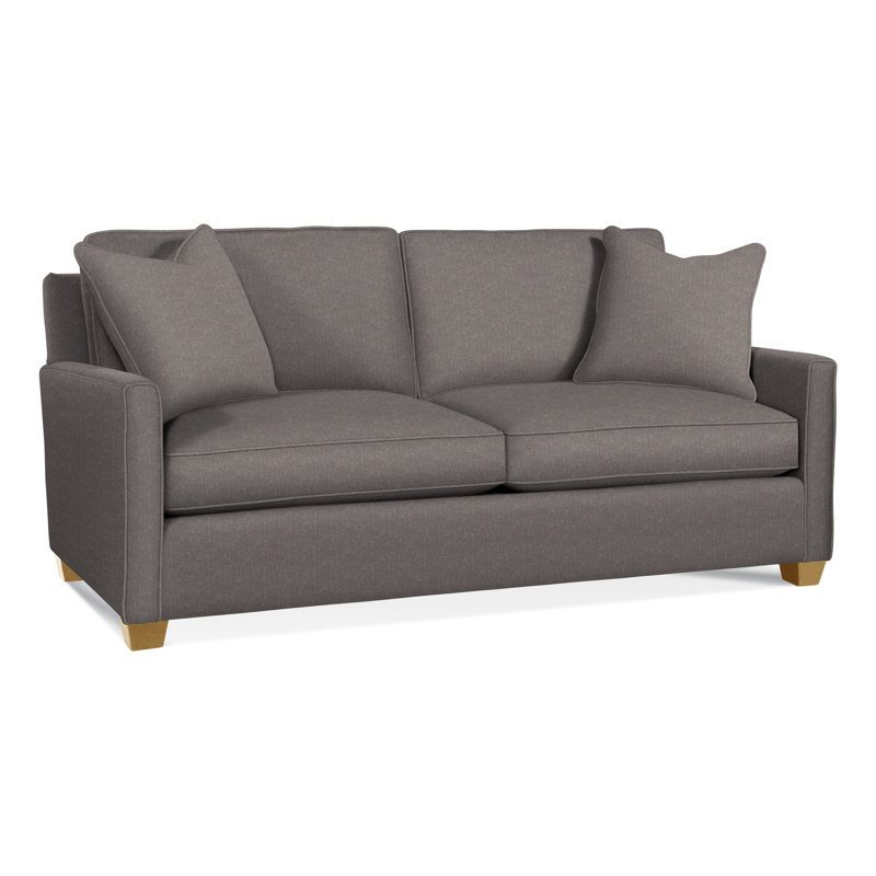 Nicklaus Sofa, Gel Memory Foam Mattress, Honey, Gray Sugar Performance; 0863-84