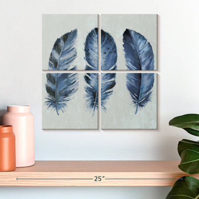 Kerner Indigo Blue Feathers II