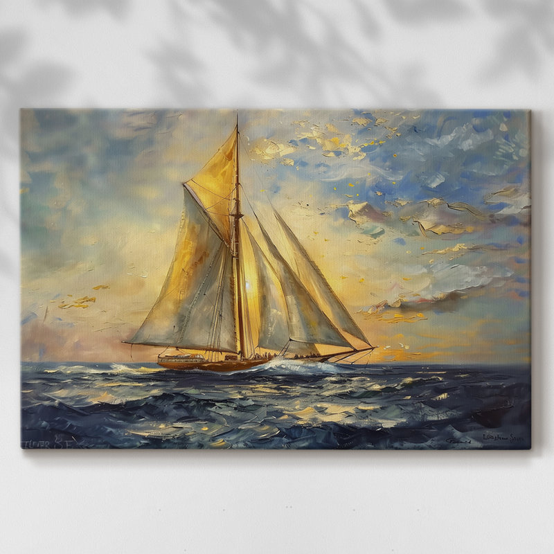 Série Nautical-CCVII - Cavas enveloppés de galerie, 12 x 18