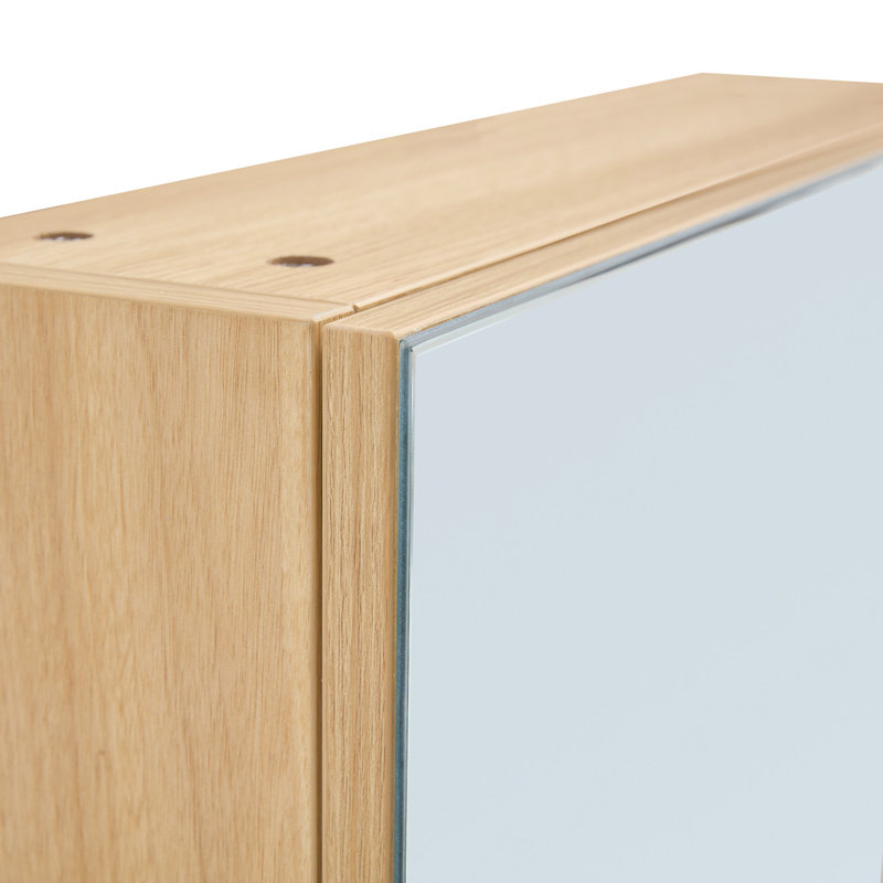 Bathroom Mirror Cabinet Wall Mounted, Burly Wood Duplicate