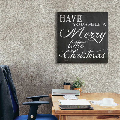  'Christmas Chalk 6' by Erin Clark Canvas Wall Art, 26" x 26"