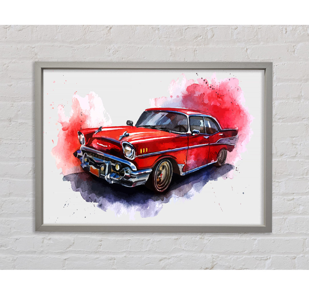 Chevrolet 1950's Classic - Einzelner Bilderrahmen Kunstdrucke auf Leinwand