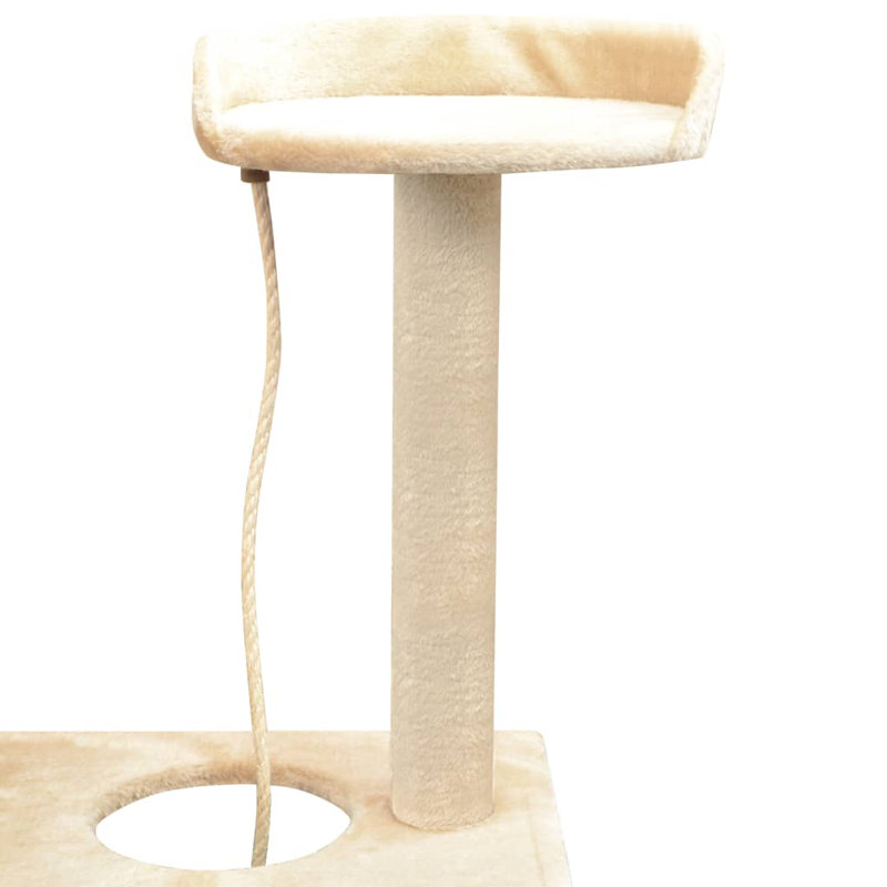 Amerina Cat Tree, Beige, 97  cm x 40 cm x 150 cm